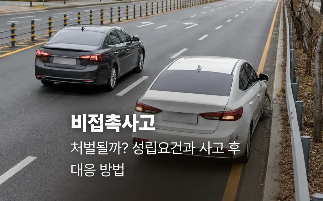 비접촉사고 처벌될까? 성립요건과 사고 후 대응 방법